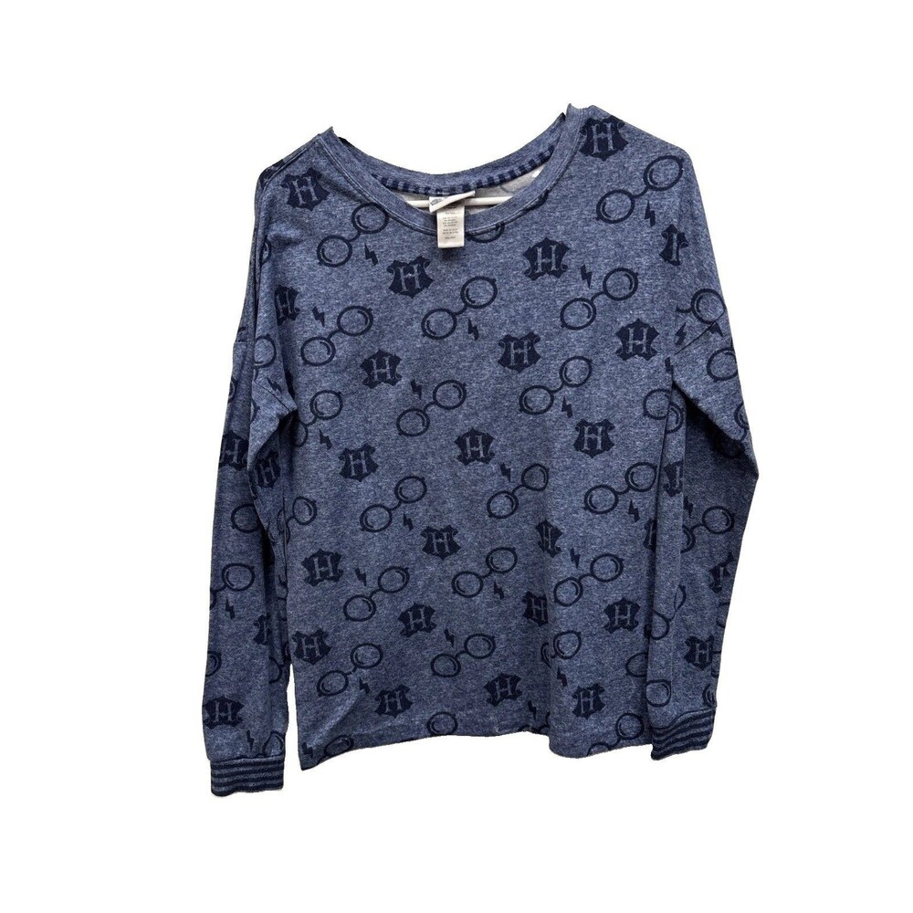 Harry Potter Wizarding World Blue Novelty Soft Sweater S Long Sleeve